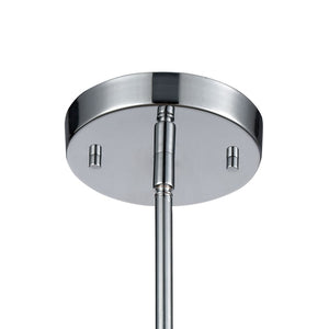 Atlas Glass Symphony 10'' Wide Mini Pendant - Modern Polished Chrome with Textured Glass Sparkle CL11597-CH
