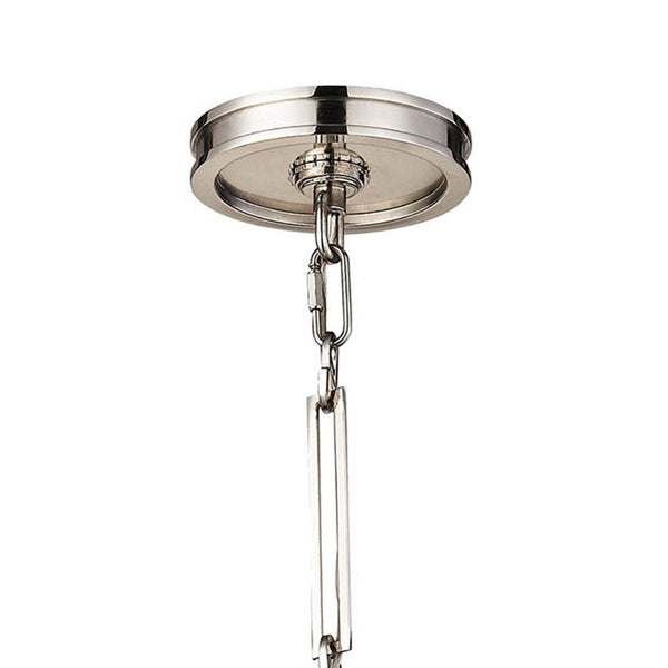 Atlas Gramercy 1-Light Mini Pendant - Polished Nickel, Elegant Glass Design for Kitchen & Entryway Spaces CL11598-NK