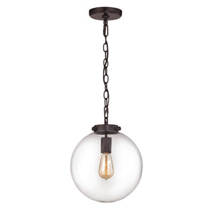 Atlas Gramercy 11" Wide Mini Pendant Light - Adjustable Oil Rubbed Bronze Fixture for Elegant Spaces CL11599-BZ