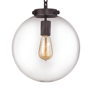 Atlas Gramercy 11" Wide Mini Pendant Light - Adjustable Oil Rubbed Bronze Fixture for Elegant Spaces CL11599-BZ