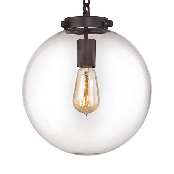 Atlas Gramercy 11" Wide Mini Pendant Light - Adjustable Oil Rubbed Bronze Fixture for Elegant Spaces CL11599-BZ