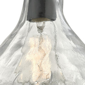 Atlas Hand Formed Glass 10'' Wide 1-Light Mini Pendant - Artisan Oil Rubbed Bronze Fixture for Elegant Spaces CL11603-BZ