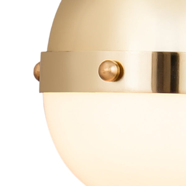 Atlas Harmelin 7" Wide 1-Light Mini Pendant - Retro Orb Design for Stylish Ambient Illumination in Any Space Satin Brass CL11605-BS