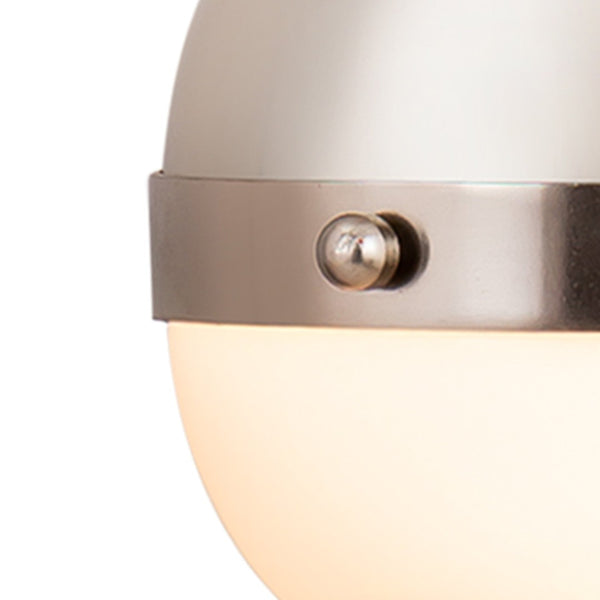 Atlas Harmelin 7" Wide 1-Light Mini Pendant - Retro Orb Design for Stylish Ambient Illumination in Any Space Satin Nickel CL11605-NK
