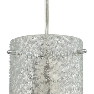 Atlas Ice Fragments 5'' Wide 1-Light Pendant - Elegant Ice-Inspired Design for Modern Spaces and Aesthetic Satin Nickel and Clear Glass CL11611-CL