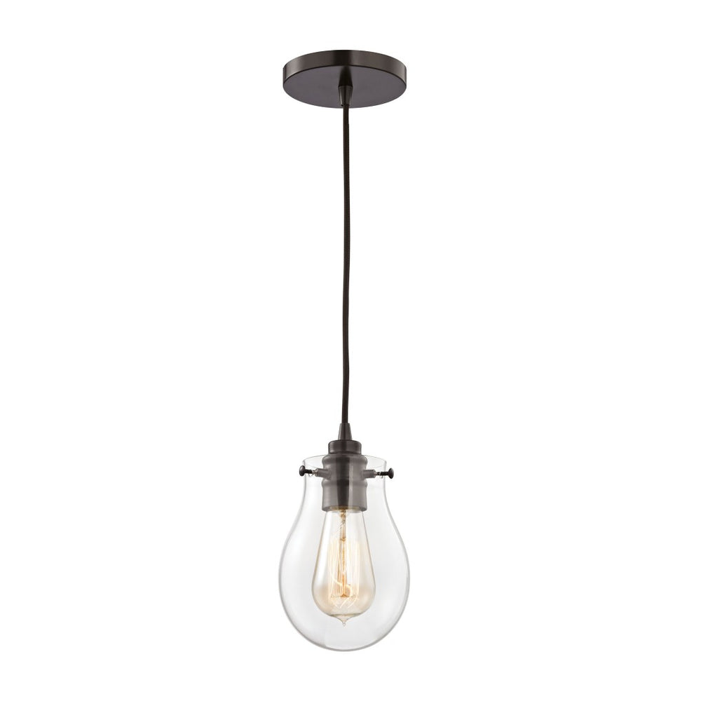 Atlas Jaelyn 5" Wide 1-Light Pendant - Elegant Oil Rubbed Bronze Fixture for Kitchen, Dining & Foyer CL11615-BZ