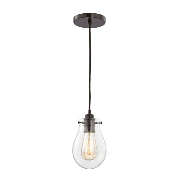 Atlas Jaelyn 5" Wide 1-Light Pendant - Elegant Oil Rubbed Bronze Fixture for Kitchen, Dining & Foyer CL11615-BZ