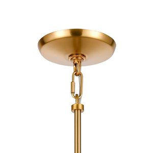 Atlas Konis 10" Wide 1-Light Mini Pendant - Modern Elegance with Clear Glass for Stylish Indoor Illumination Satin Brass CL11618-BS
