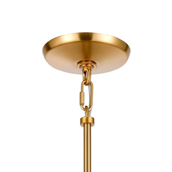 Atlas Konis 10" Wide 1-Light Mini Pendant - Modern Elegance with Clear Glass for Stylish Indoor Illumination Satin Brass CL11618-BS