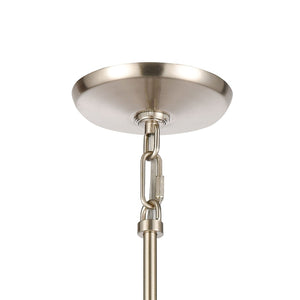 Atlas Konis 10" Wide 1-Light Mini Pendant - Modern Elegance with Clear Glass for Stylish Indoor Illumination Satin Nickel CL11618-NK