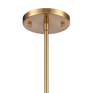 Atlas Lightweave 5.5'' Wide 1-Light Mini Pendant - Modern Crystal Shade for Stunning Ambient Lighting Satin Brass CL11622-BS