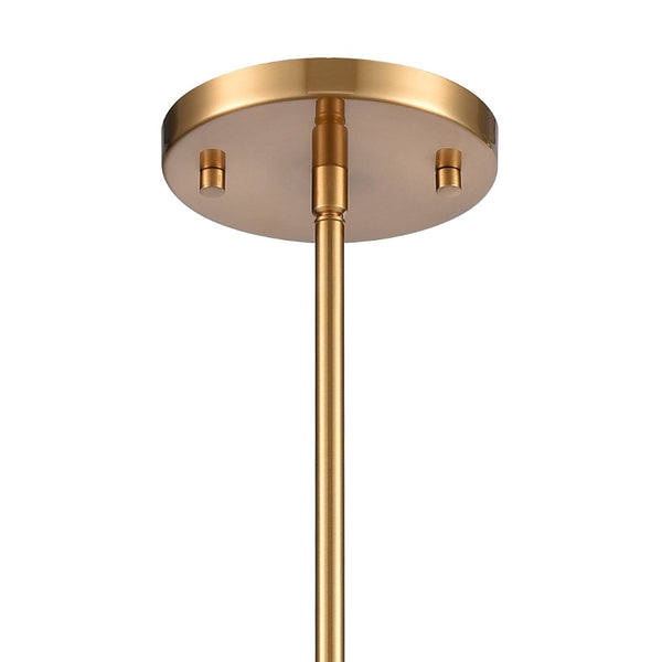 Atlas Lightweave 5.5'' Wide 1-Light Mini Pendant - Modern Crystal Shade for Stunning Ambient Lighting Satin Brass CL11622-BS