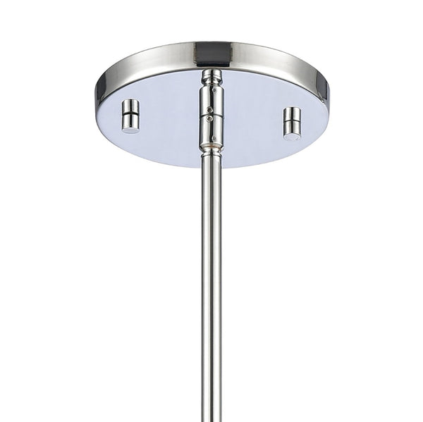 Atlas Lightweave 5.5'' Wide 1-Light Mini Pendant - Modern Crystal Shade for Stunning Ambient Lighting Polished Nickel CL11622-NK