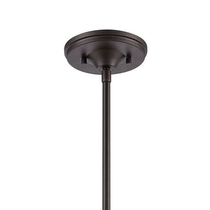 Atlas Manhattan Boutique 1-Light Mini Pendant - Elegant Clear Glass Shade for Stylish Home Illumination Oil Rubbed Bronze CL11627-BZ