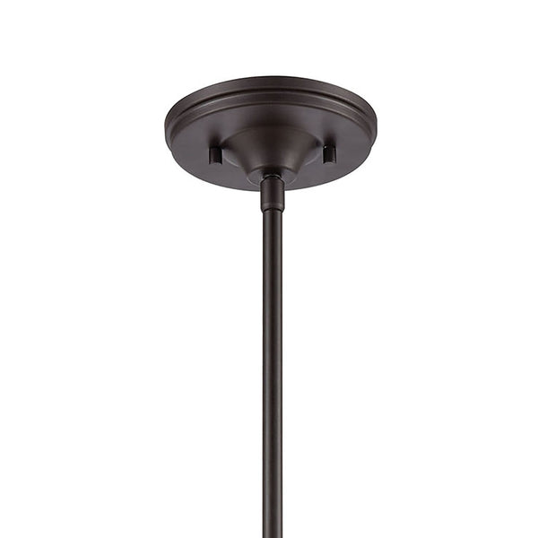 Atlas Manhattan Boutique 1-Light Mini Pendant - Elegant Clear Glass Shade for Stylish Home Illumination Oil Rubbed Bronze CL11627-BZ