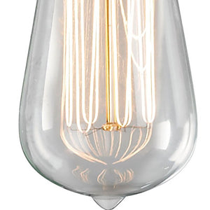 Atlas Menlow Park Industrial Mini Pendant Light with Clear Glass Shade for Vintage Home Aesthetics Oiled Bronze 2'' CL11631-BZ