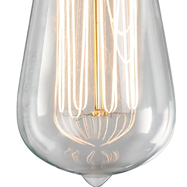 Atlas Menlow Park Industrial Mini Pendant Light with Clear Glass Shade for Vintage Home Aesthetics Oiled Bronze 2'' CL11631-BZ