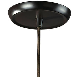 Atlas Menlow Park Industrial Mini Pendant Light with Clear Glass Shade for Vintage Home Aesthetics Oiled Bronze 6'' CL11632-BZ