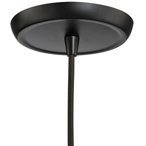 Atlas Menlow Park Industrial Mini Pendant Light with Clear Glass Shade for Vintage Home Aesthetics Oil Rubbed Bronze CL11633-BZ