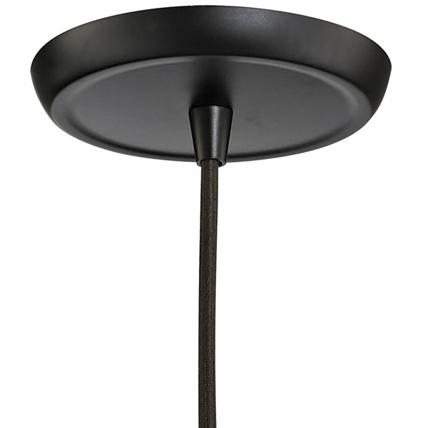 Atlas Menlow Park Industrial Mini Pendant Light with Clear Glass Shade for Vintage Home Aesthetics Oil Rubbed Bronze CL11633-BZ