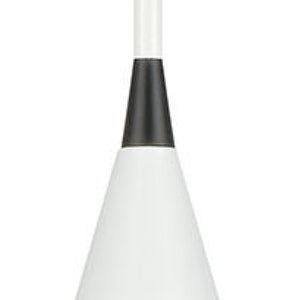 Atlas Mid-Century Schoolhouse Mini Pendant Light - Retro Dome Shade for Warm, Inviting Home Lighting Enamel White 12'' CL11636-WH