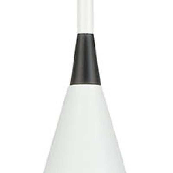 Atlas Mid-Century Schoolhouse Mini Pendant Light - Retro Dome Shade for Warm, Inviting Home Lighting Enamel White 12'' CL11636-WH