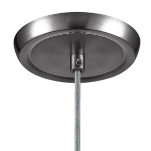 Atlas Milan 1-Light Pendant - Hand-Blown Blue Glass Shade with Elegant Satin Nickel Hardware for Modern Décor Satin Nickel with Simple White Glass CL11637-WH1