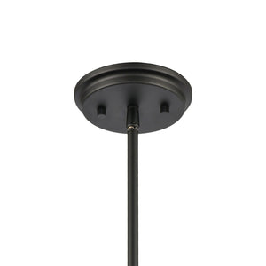 Atlas Millville 5'' Wide Mini Pendant Light - Rustic Industrial Cage Design in Matte Black & Oak Finish CL11638-BK