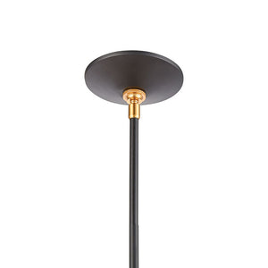 Atlas Modley 6-Inch Contemporary Mini Pendant Light - Elegant Clear Glass Shade for Modern Spaces Matte Black CL11643-BK
