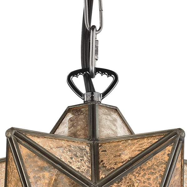 Atlas Moravian Star 9" Wide Mini Pendant Light - Stylish Oil Rubbed Bronze for Elegant Indoor Spaces CL11644-BZ2