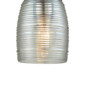 Atlas Muncie 5'' Wide 1-Light Pendant - Sleek Polished Chrome Fixture with Clear Glass for Modern Décor CL11647-SV