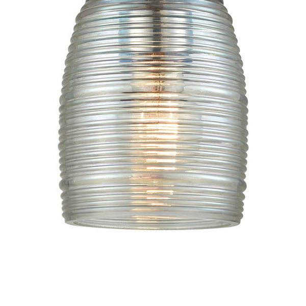 Atlas Muncie 5'' Wide 1-Light Pendant - Sleek Polished Chrome Fixture with Clear Glass for Modern Décor CL11647-SV