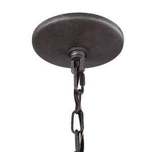 Atlas Nadina 7" Wide 1-Light Mini Pendant - Modern Geometric Design with Crystal Detailing in Silverdust Iron CL11649-GY