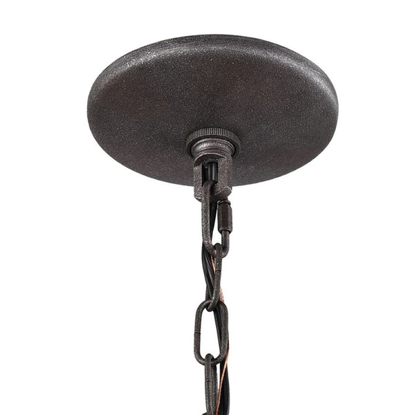 Atlas Nadina 7" Wide 1-Light Mini Pendant - Modern Geometric Design with Crystal Detailing in Silverdust Iron CL11649-GY