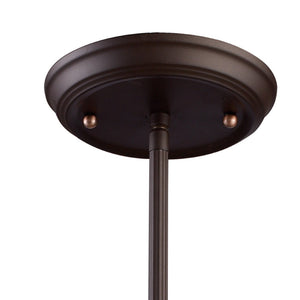 Atlas Norwich 8" Wide Mini Pendant Light - Oiled Bronze, Amber Glass Shade, Ideal for Cozy Spaces CL11654-BZ