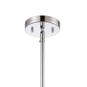 Atlas Oakland 1-Light Mini Pendant with Cylindrical Glass Shade for Modern Minimalist Spaces and Decor Chrome CL11655-CH