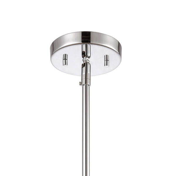 Atlas Oakland 1-Light Mini Pendant with Cylindrical Glass Shade for Modern Minimalist Spaces and Decor Chrome CL11655-CH