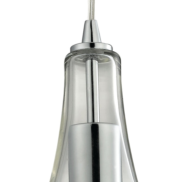 Atlas Orbital 10'' Wide Mini Pendant Light - Hand-Blown Glass & Polished Chrome for Modern Elegance CL11657-CH