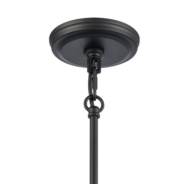 Atlas Orinoco 8'' Wide 1-Light Mini Pendant - Elegant Glass Shade for Modern Indoor Lighting Spaces Matte Black CL11658-BK
