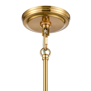 Atlas Orinoco 8'' Wide 1-Light Mini Pendant - Elegant Glass Shade for Modern Indoor Lighting Spaces Satin Brass CL11658-BS