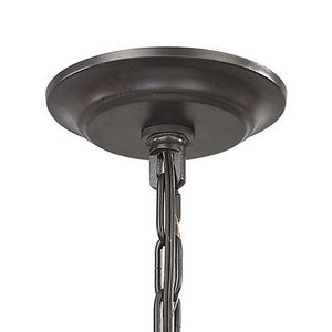Atlas Palacial Mini Pendant Light - 8" Wide Elegant Crystals in Oil Rubbed Bronze for Modern Spaces CL11659-BZ
