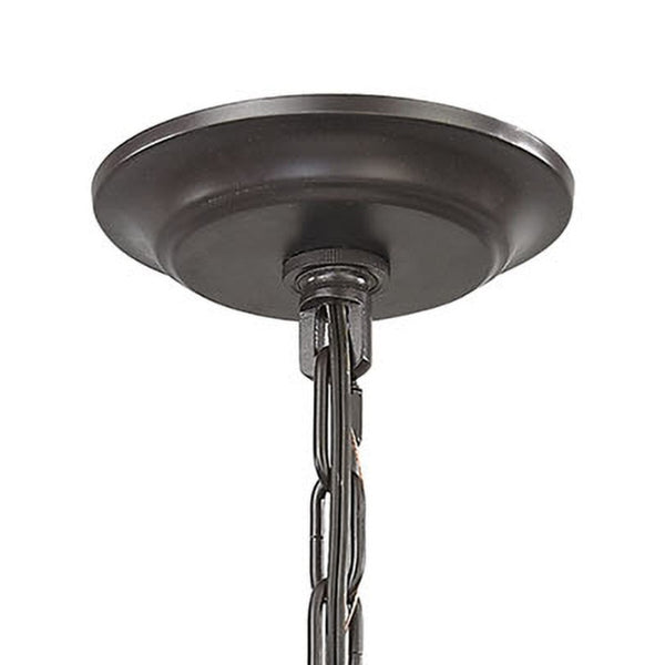 Atlas Palacial Mini Pendant Light - 8" Wide Elegant Crystals in Oil Rubbed Bronze for Modern Spaces CL11659-BZ