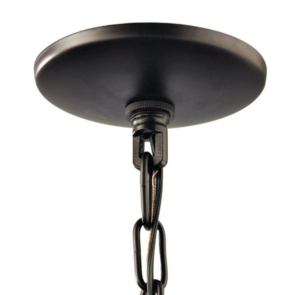 Atlas Palacial 8" Wide 1-Light Mini Pendant - Geometric Crystal & Warm Oil Rubbed Bronze Elegance CL11660-BZ