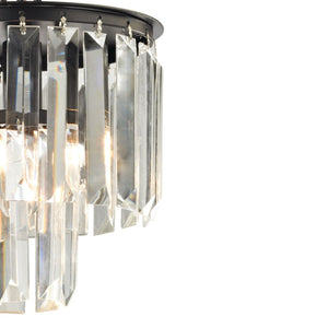 Atlas Palacial 8" Wide 1-Light Mini Pendant - Geometric Crystal & Warm Oil Rubbed Bronze Elegance CL11660-BZ