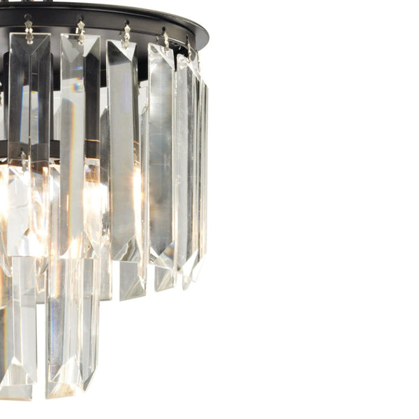 Atlas Palacial 8" Wide 1-Light Mini Pendant - Geometric Crystal & Warm Oil Rubbed Bronze Elegance CL11660-BZ