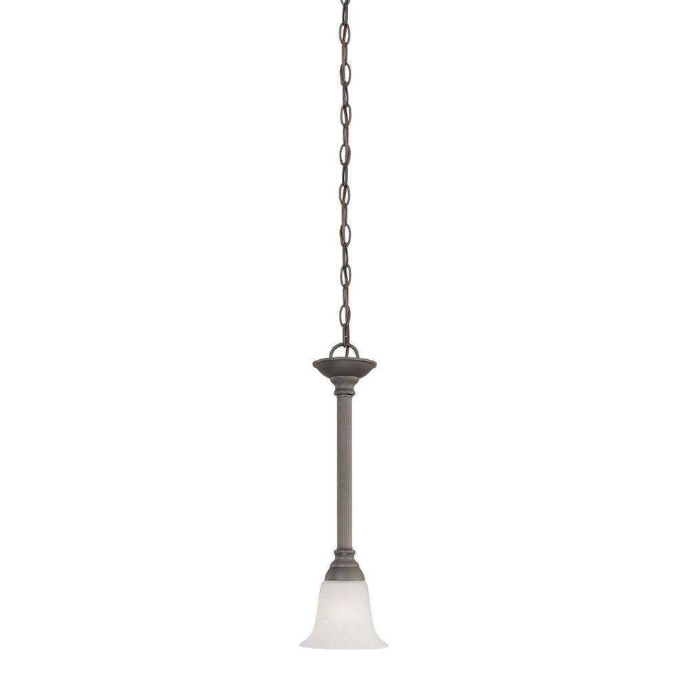 Atlas Riva 6" Wide Mini Pendant Light - Timeless Tulip Shade, Elegant Design for Indoor Spaces, Warm Glow Painted Bronze CL11670-BZ