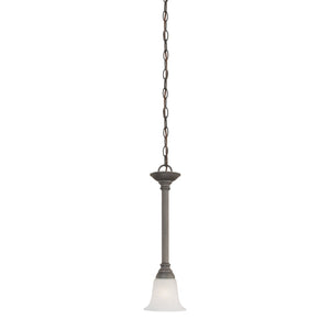 Atlas Riva 6" Wide Mini Pendant Light - Timeless Tulip Shade, Elegant Design for Indoor Spaces, Warm Glow Painted Bronze CL11670-BZ