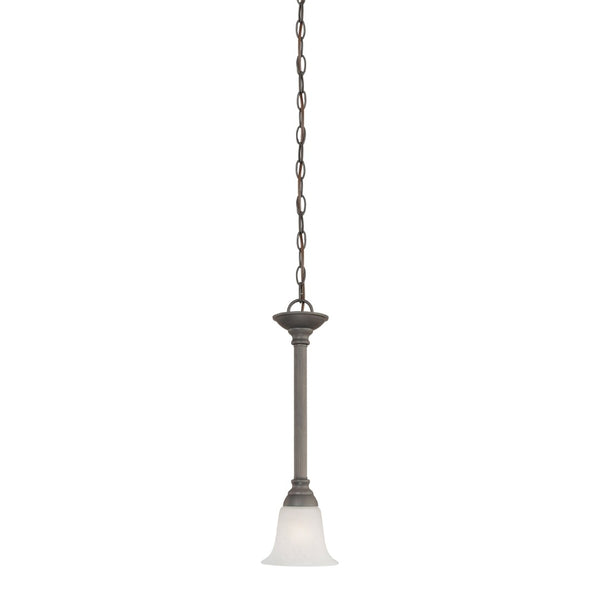 Atlas Riva 6" Wide Mini Pendant Light - Timeless Tulip Shade, Elegant Design for Indoor Spaces, Warm Glow Painted Bronze CL11670-BZ