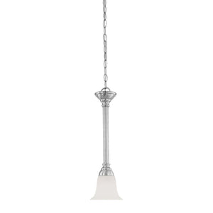 Atlas Riva 6" Wide Mini Pendant Light - Timeless Tulip Shade, Elegant Design for Indoor Spaces, Warm Glow Brushed Nickel CL11670-NK