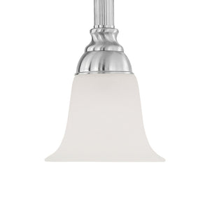 Atlas Riva 6" Wide Mini Pendant Light - Timeless Tulip Shade, Elegant Design for Indoor Spaces, Warm Glow Brushed Nickel CL11670-NK